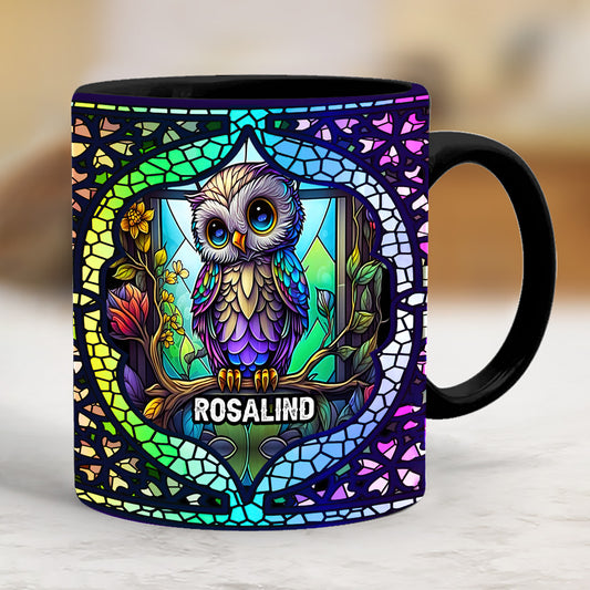 Wunderschöne Eulen – personalisierte Eulen-Tasse