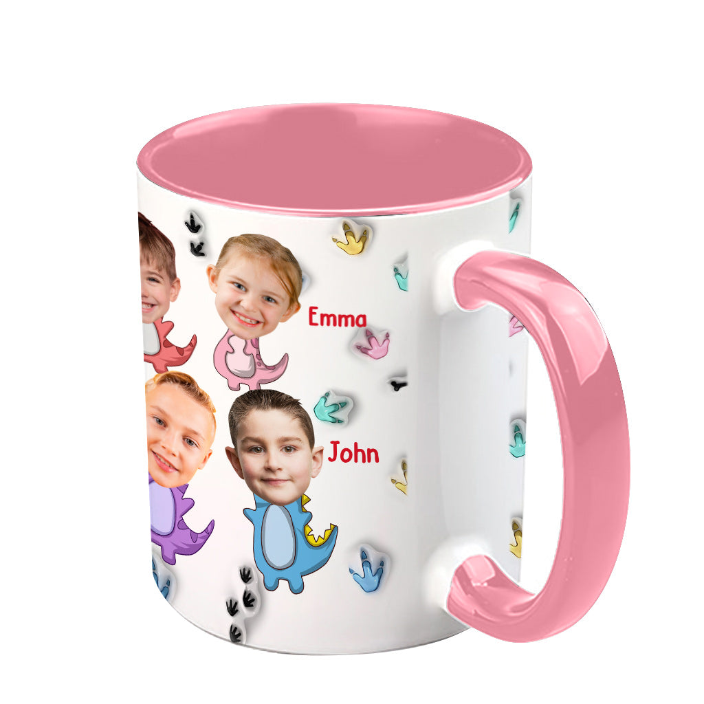 Leg dich nicht mit Mamasaurus an – personalisierte Tasse mit Muttermotiv