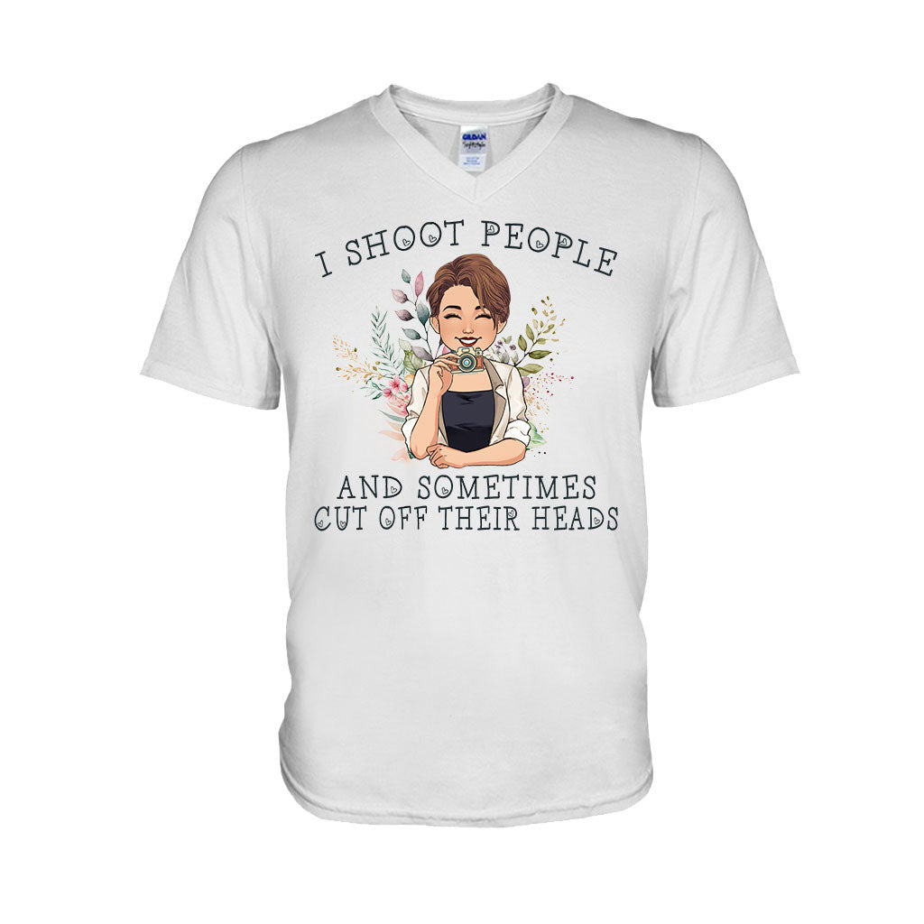 Ich fotografiere Menschen – Personalisiertes Fotografie-T-Shirt und Hoodie