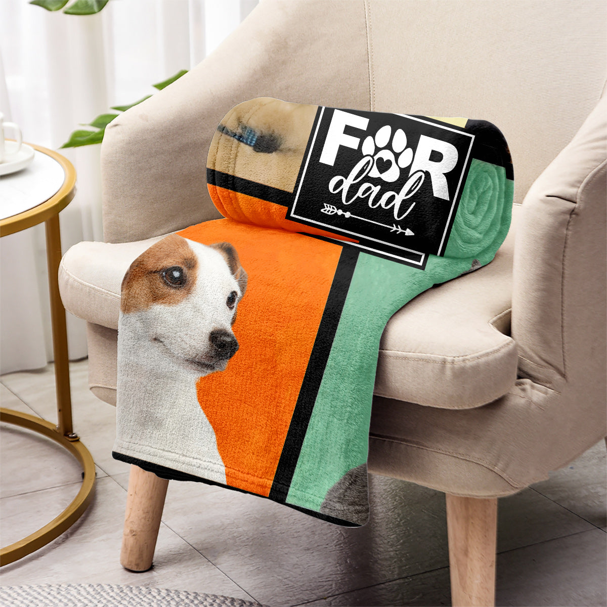 Hundemama/Katzenmama/Tierpapa... - Geschenk für Hundeliebhaber, Hundefreunde, Katzenliebhaber - Personalisierte Decke