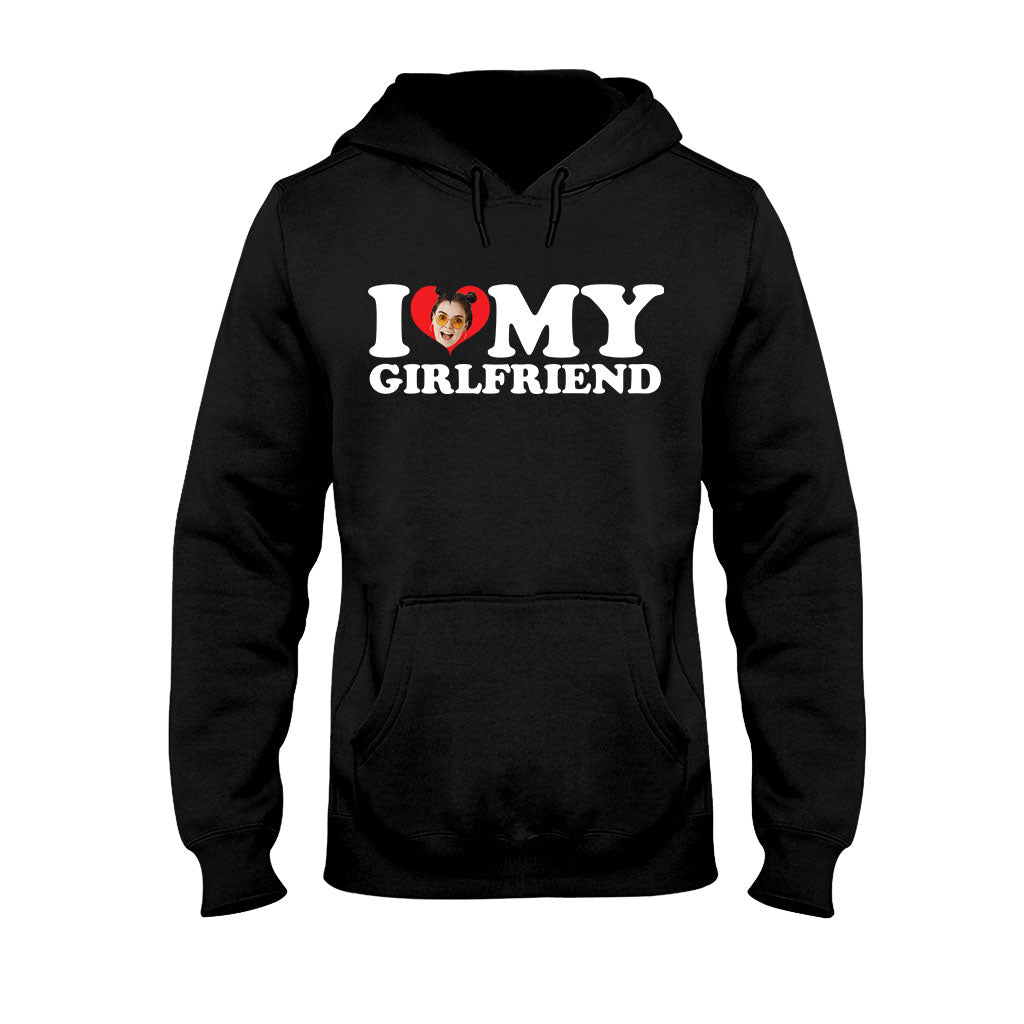 Ich liebe meine heiße Freundin/meinen heißen Freund/meine heiße Frau/meinen heißen Mann – personalisiertes Partner-T-Shirt und Hoodie