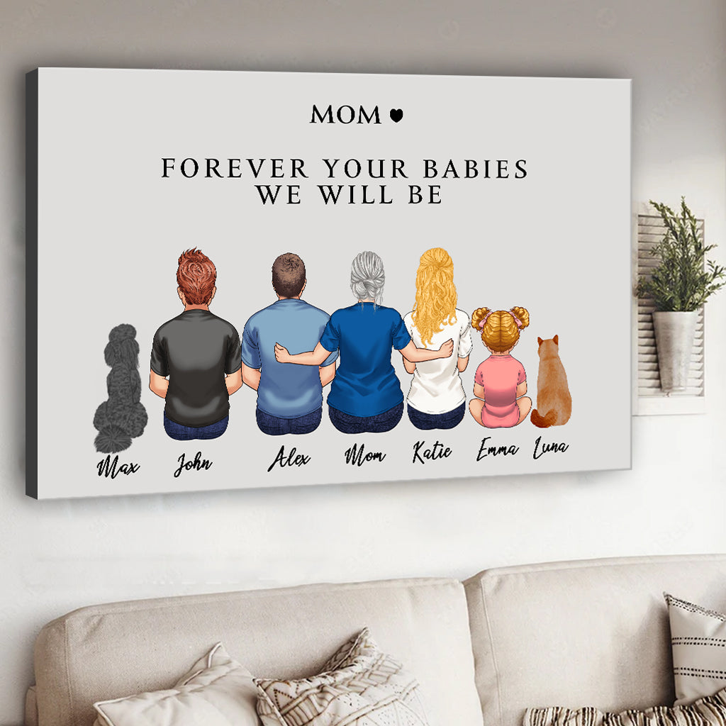 Für immer dein Baby – Personalisierte Leinwand und Poster für Mütter