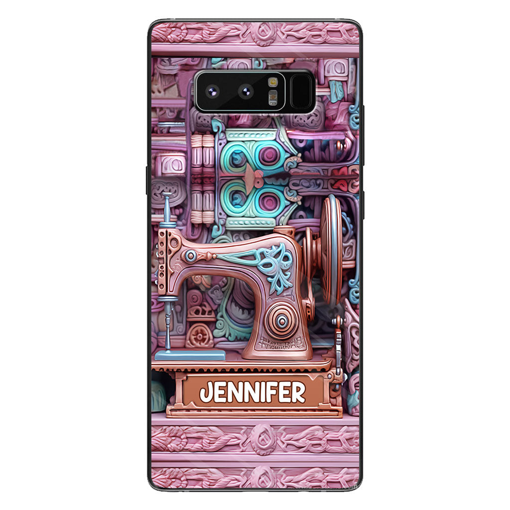 Nähbegeisterung – Personalisierte Handyhülle zum Thema Nähen