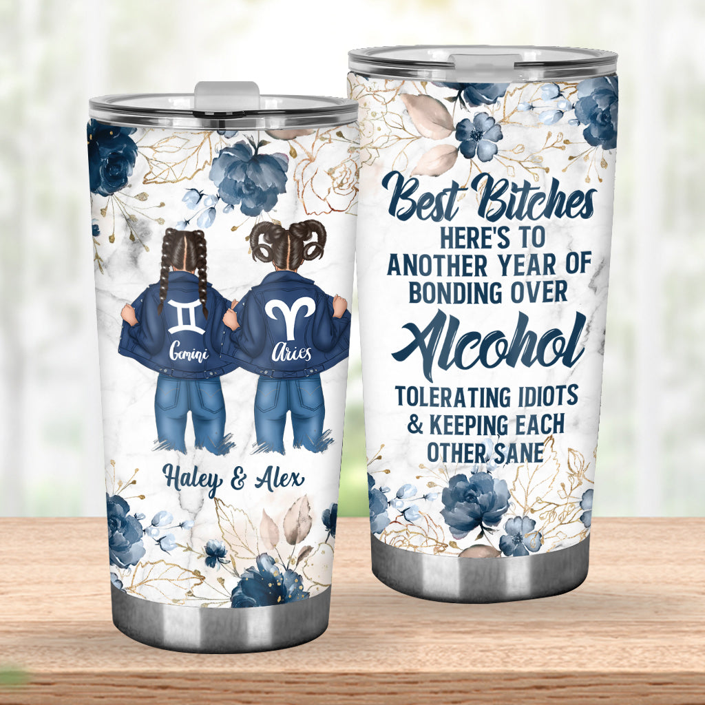 Sternzeichen-Denim-Bestie – Horoskop-Geschenk für die Freundin – Personalisierter Becher