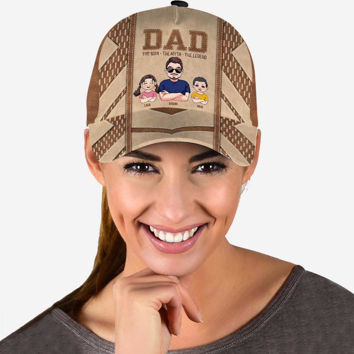 Papa – Der Mann, der Mythos, die Legende – Personalisierte klassische Vaterkappe