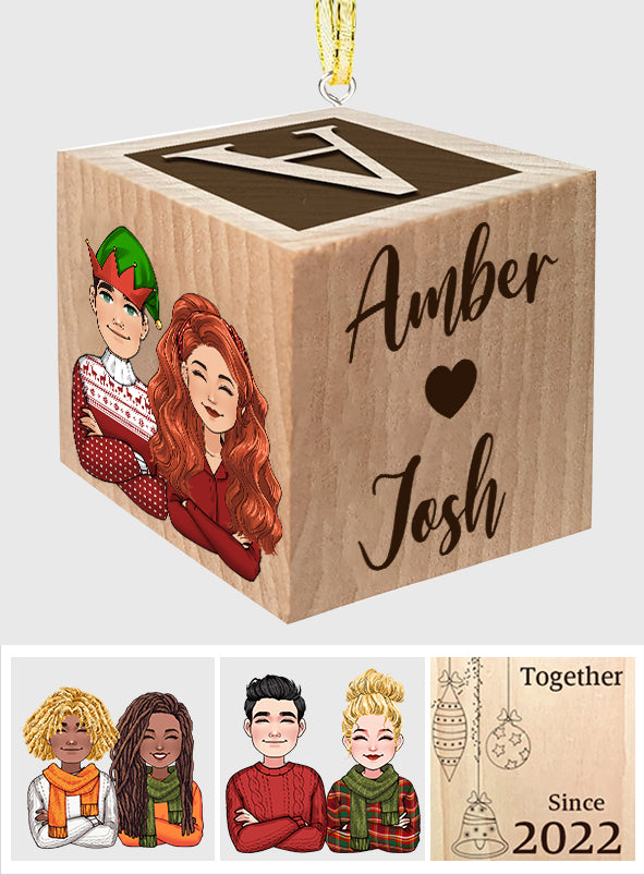 Weihnachtsschmuck „Alles, was ich mir zu Weihnachten wünsche, bist du“ – personalisiertes Weihnachtsschmuck-Set – Geschenk für Freundin, Freund, Ehefrau, Ehemann