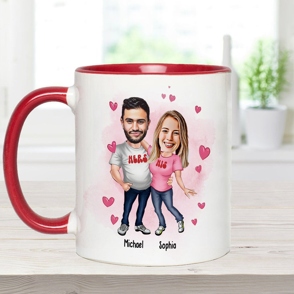 Du bist mit Abstand mein Favorit – personalisierte Tasse für Paare