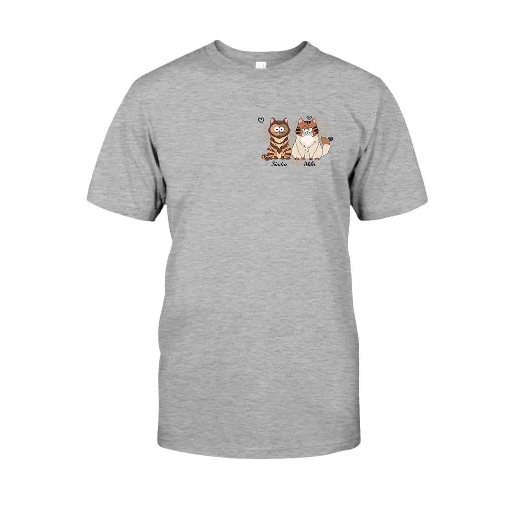In meiner Hunde-/Katzenmama-Ära – Personalisiertes Katzen-T-Shirt und Hoodie