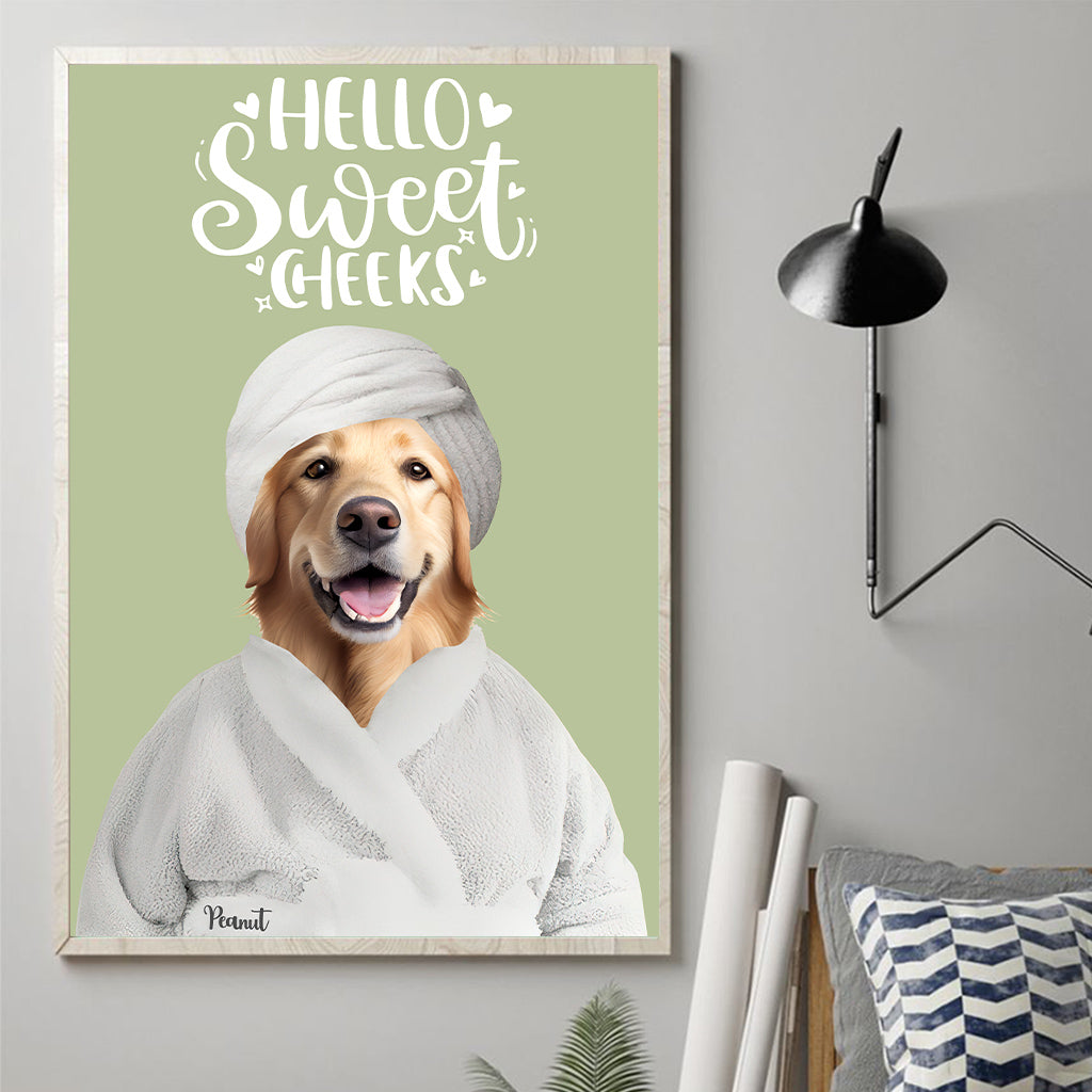 Hallo Süße/r – Personalisierte Hundeleinwand und Poster