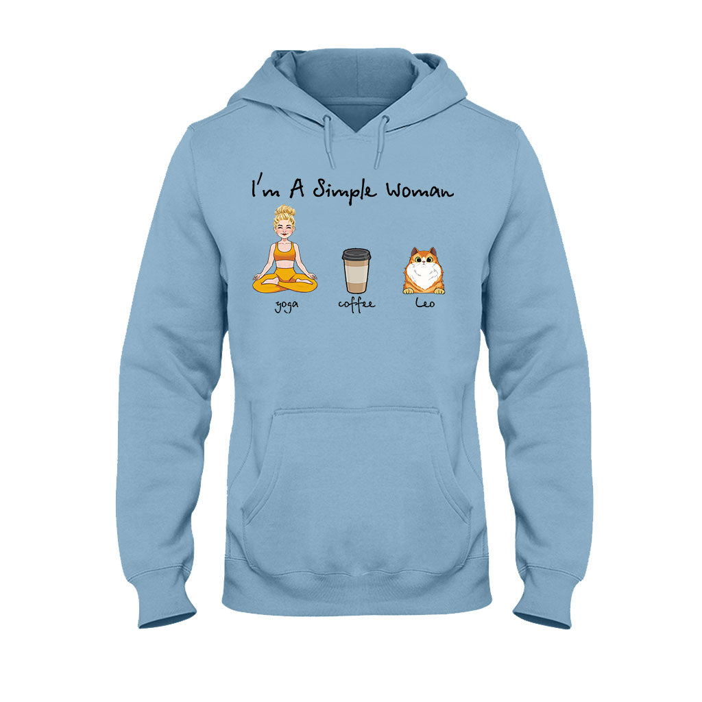 I'm A Simple Woman - Personalized Yoga T-shirt And Hoodie