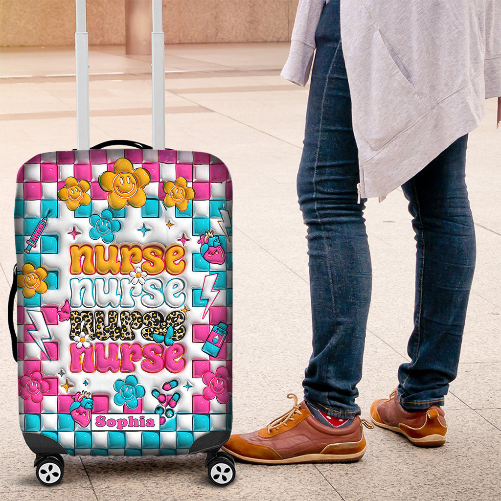 Krankenschwesterleben – Geschenkidee für Krankenschwestern, Mütter, Ehefrauen, Freundinnen – Personalisierter Kofferbezug