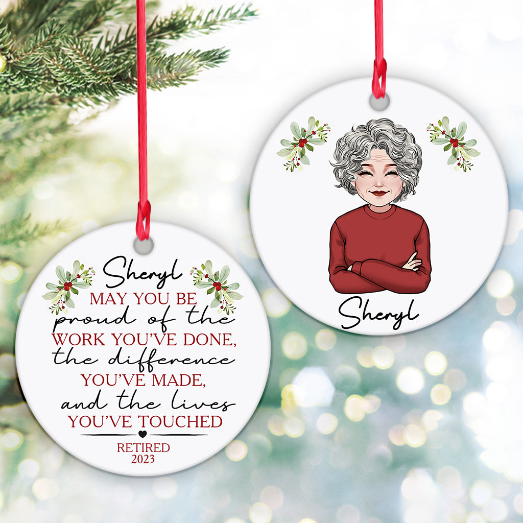 Mögen Sie stolz auf Ihr Werk sein – personalisiertes, nicht mehr erhältliches Ornament