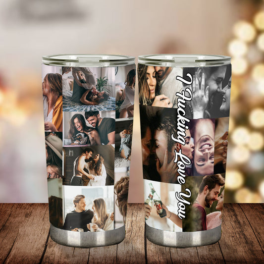 Collage-Becher – Personalisierter Paar-Becher
