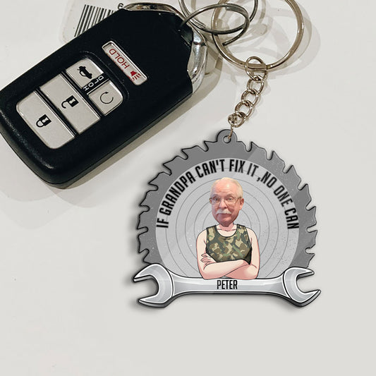 If Dad Can't Fix - Gift for dad, grandpa - Personalized Keychain