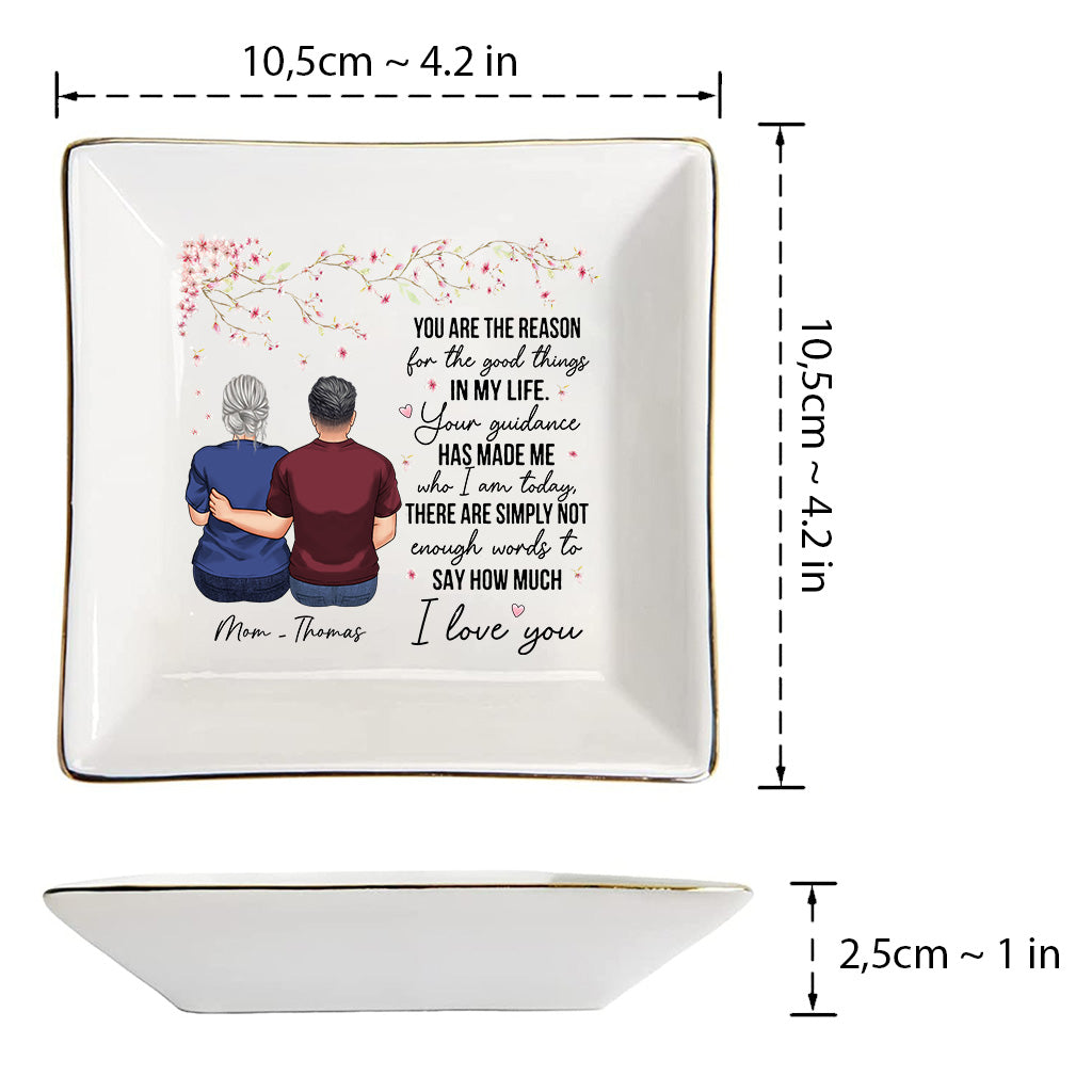 Du bist der Grund – Geschenk für Mama, Oma – Personalisierte Schmuckschale