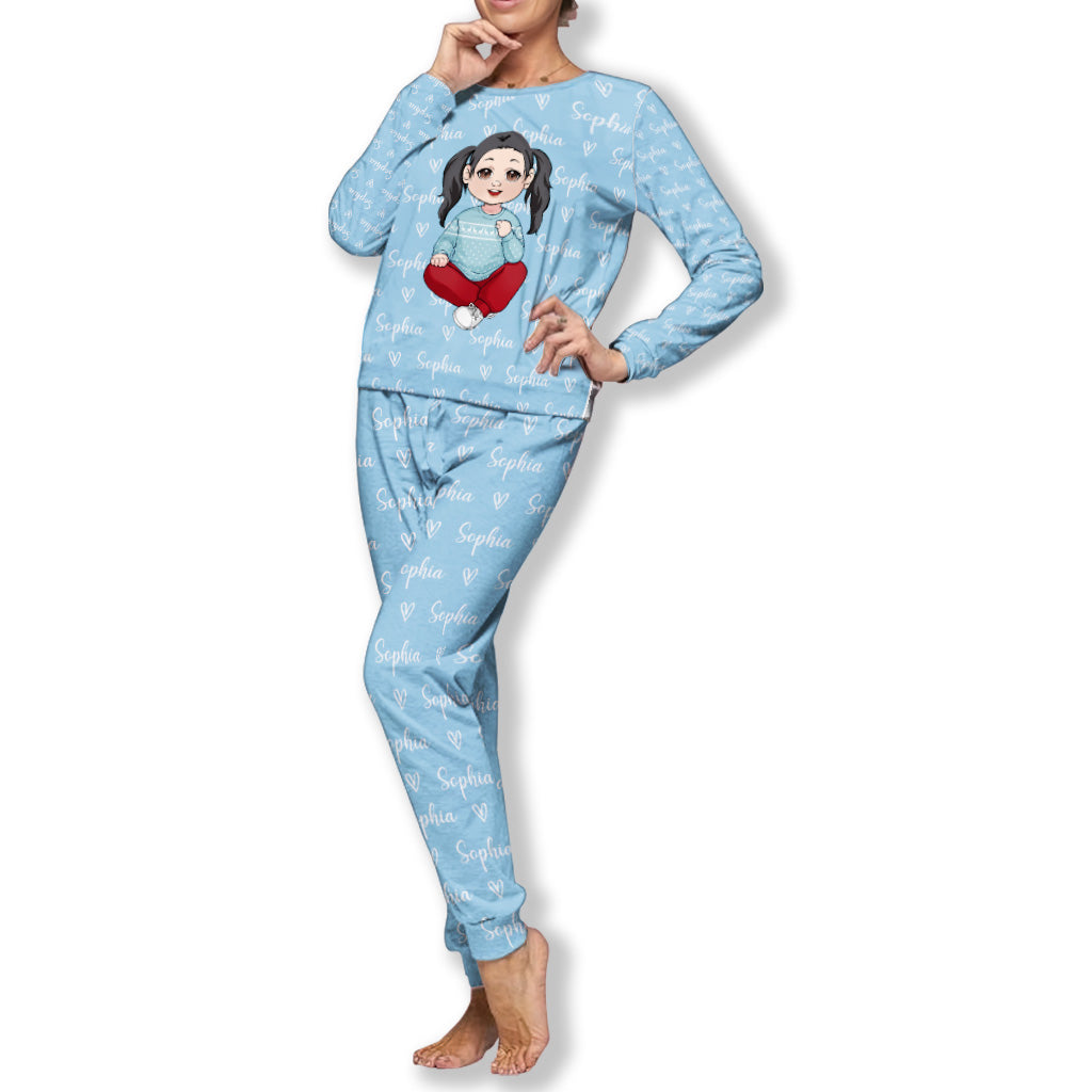 Frohe Weihnachten, Kinder – personalisiertes Kinderpyjama-Set