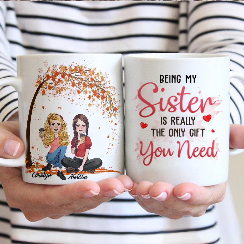 Das einzige Geschenk, das du brauchst – personalisierte Geschwistertasse