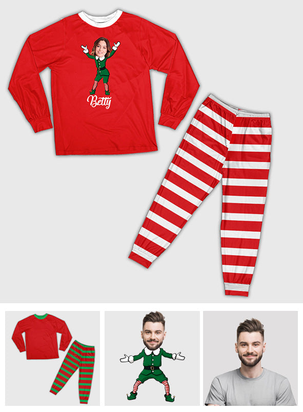 Passende Weihnachtspyjamas – Personalisiertes Familienpyjama-Set