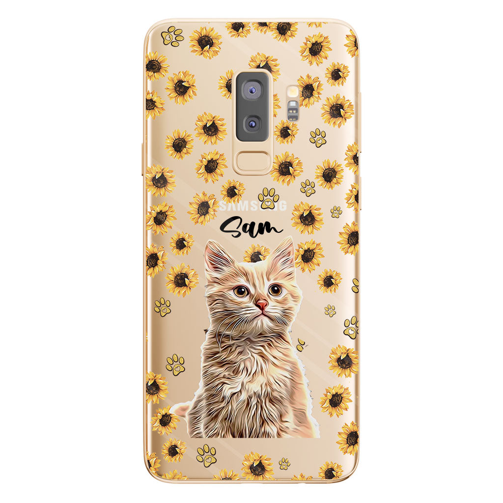 Du bist mein Sonnenschein – Personalisierte transparente Handyhülle mit Hund