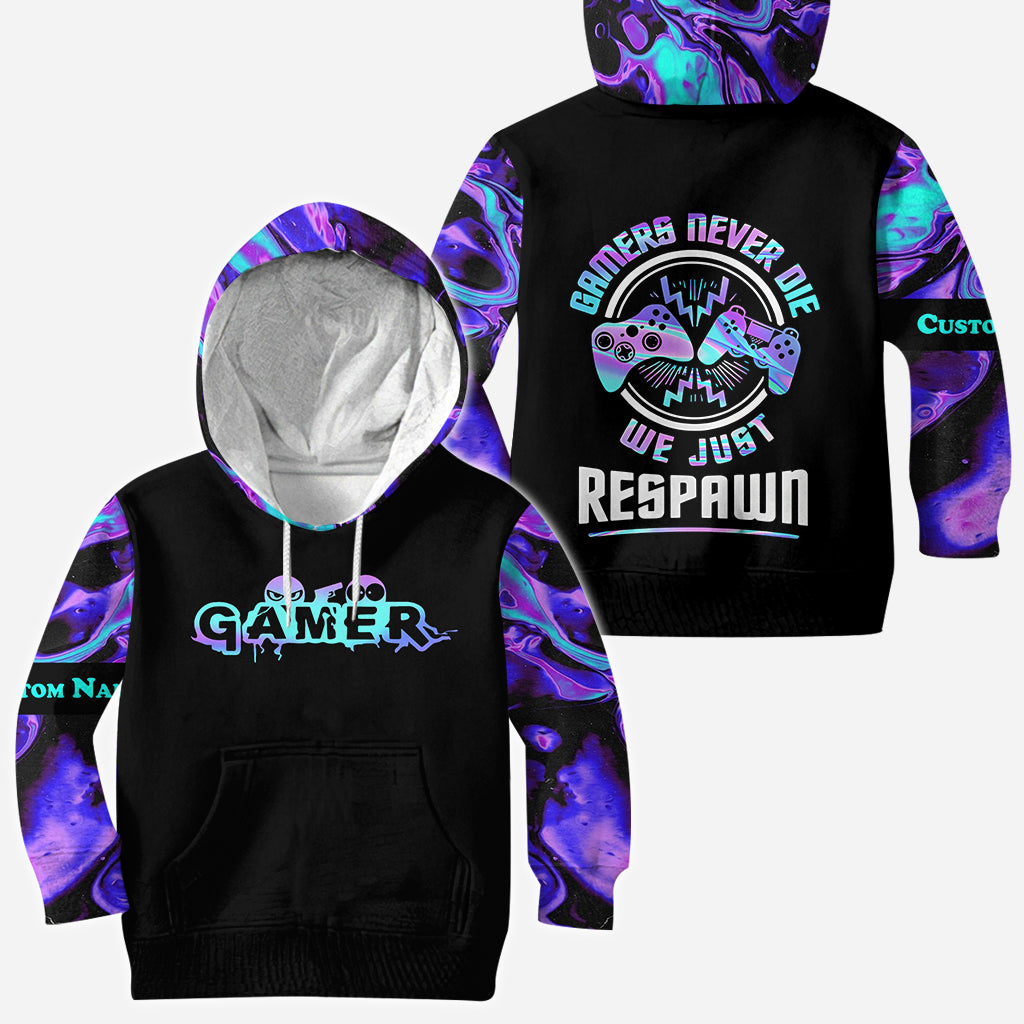 Wir respawnen einfach – personalisiertes Videospiel-T-Shirt