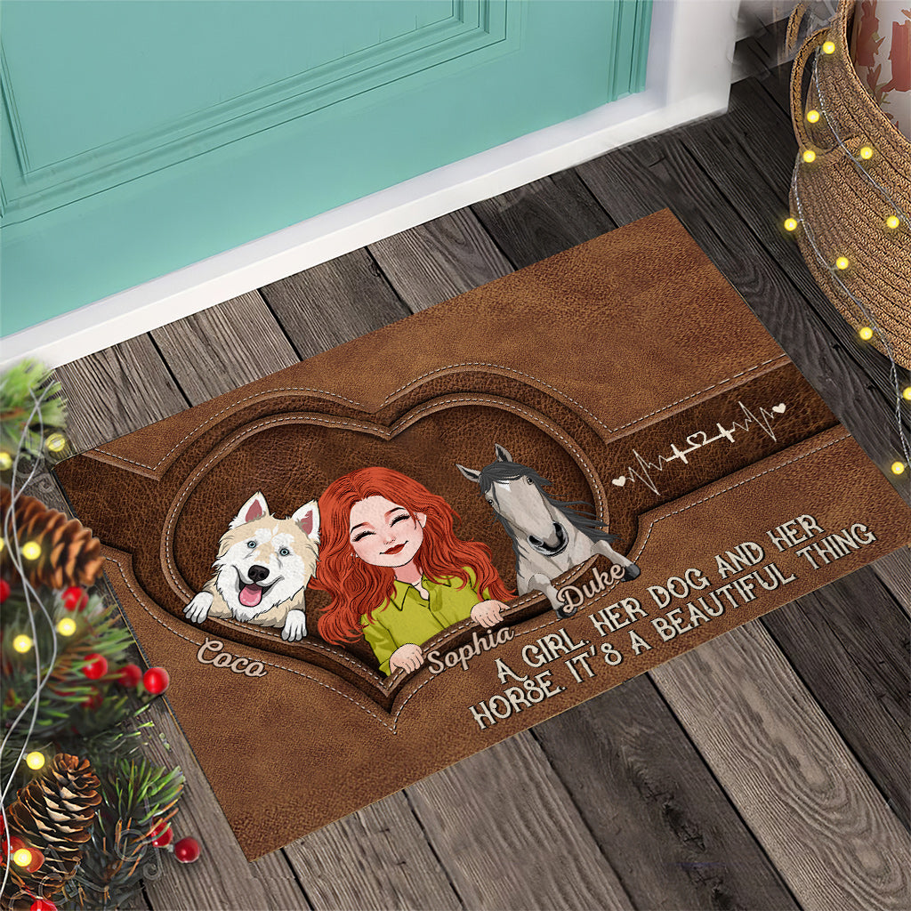 Positive Affirmationen Schmetterling - Personalisierte Schmetterlings-Fußmatte