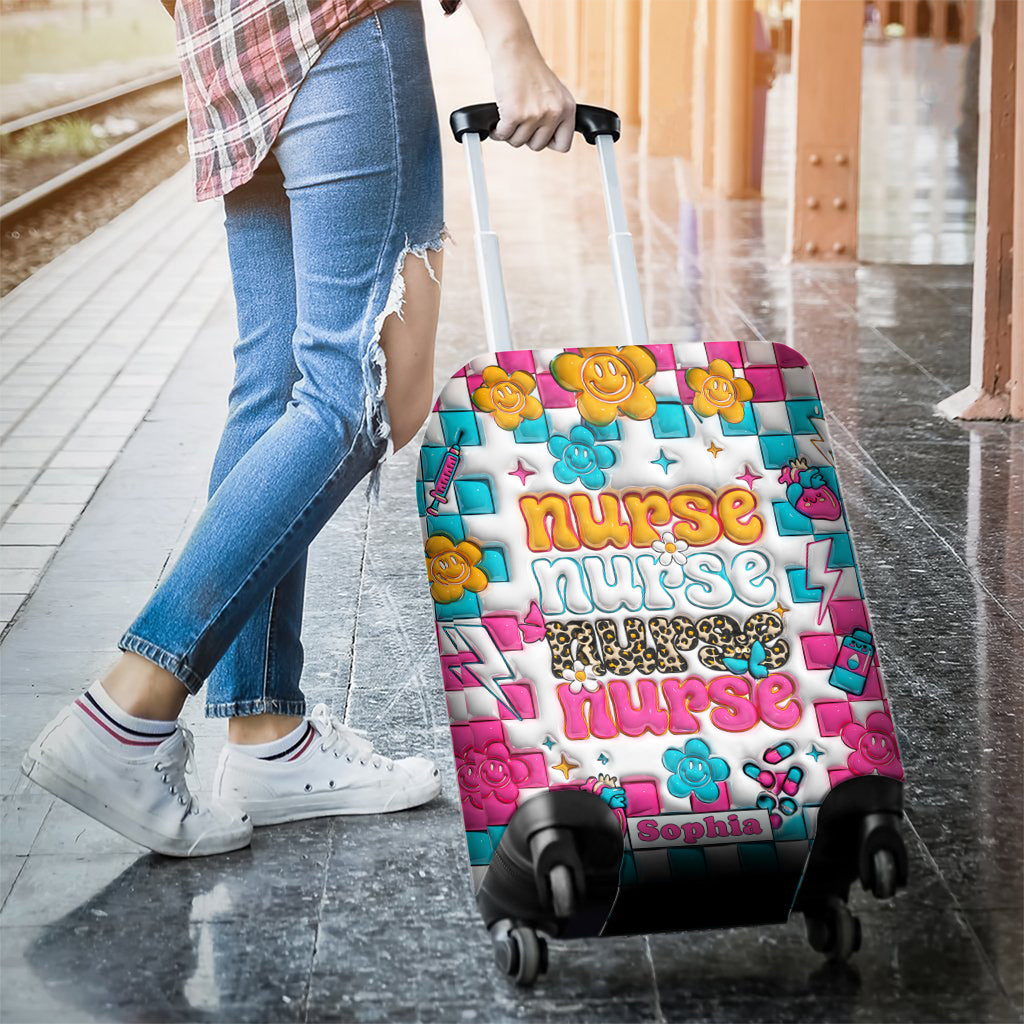 Krankenschwesterleben – Geschenkidee für Krankenschwestern, Mütter, Ehefrauen, Freundinnen – Personalisierter Kofferbezug