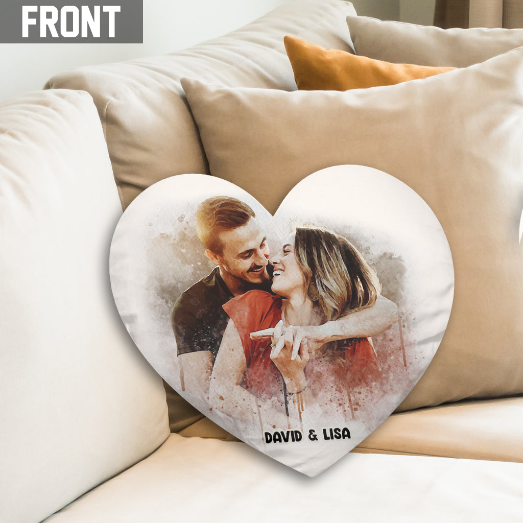 You & Me - Personalized Couple Shaped Pillow