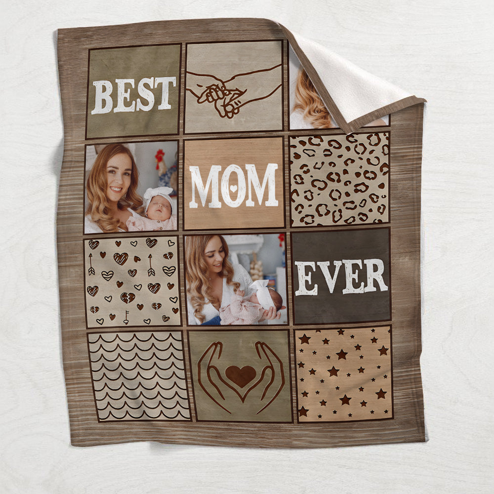 Beste Mama aller Zeiten – Personalisierte Mutterdecke