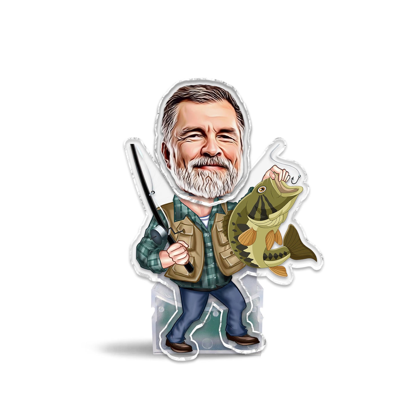 Der Schüttelhaken - Personalisierter Angel-Schüttelkopf