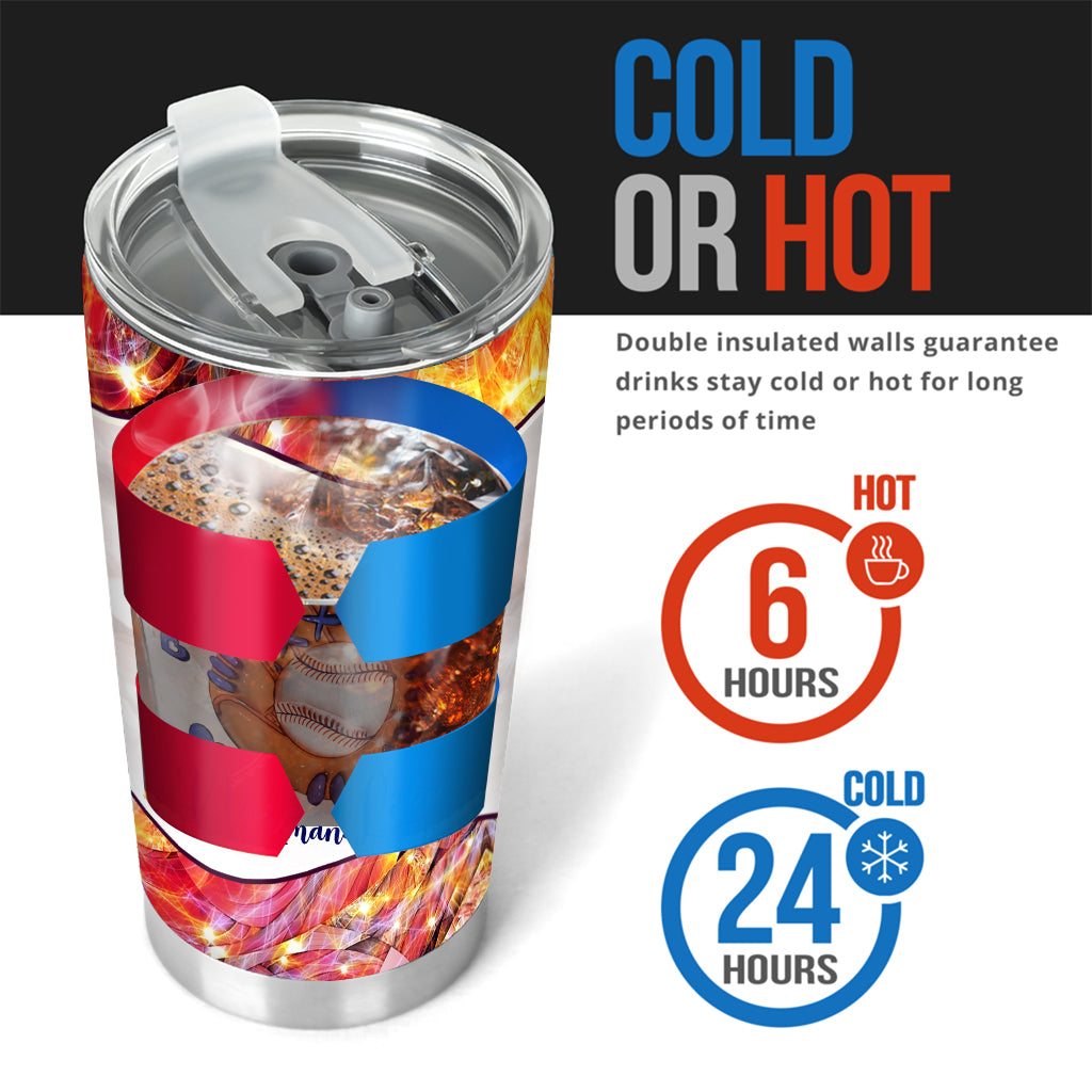 BaseballSoftball Mom – Personalisierter Baseball-Becher