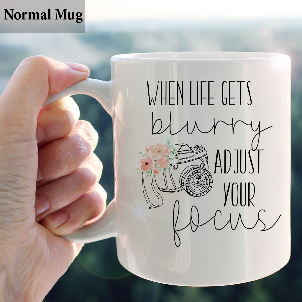 Fokus anpassen – Personalisierter Fotobecher