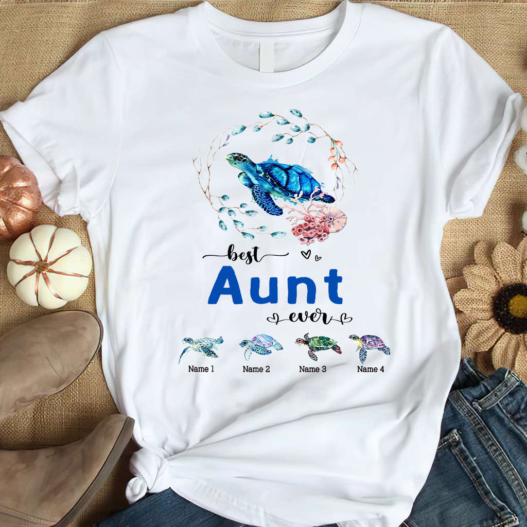 Best Nana Ever - Turtle gift for grandma, grandpa, mom, dad, uncle, aunt - Personalized T-shirt And Hoodie