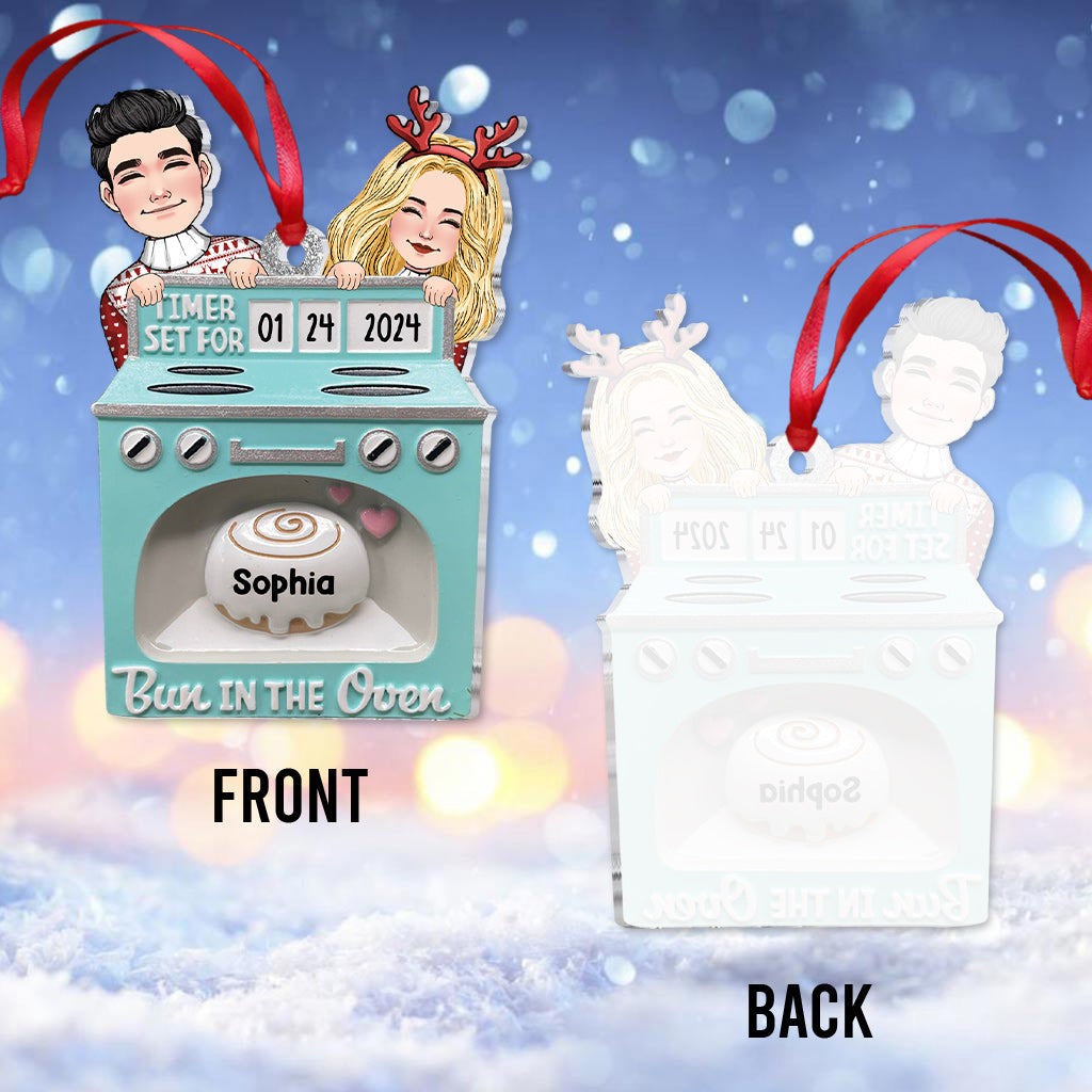 Bun In The Oven - Gift for Newborn - Personalized Ornament