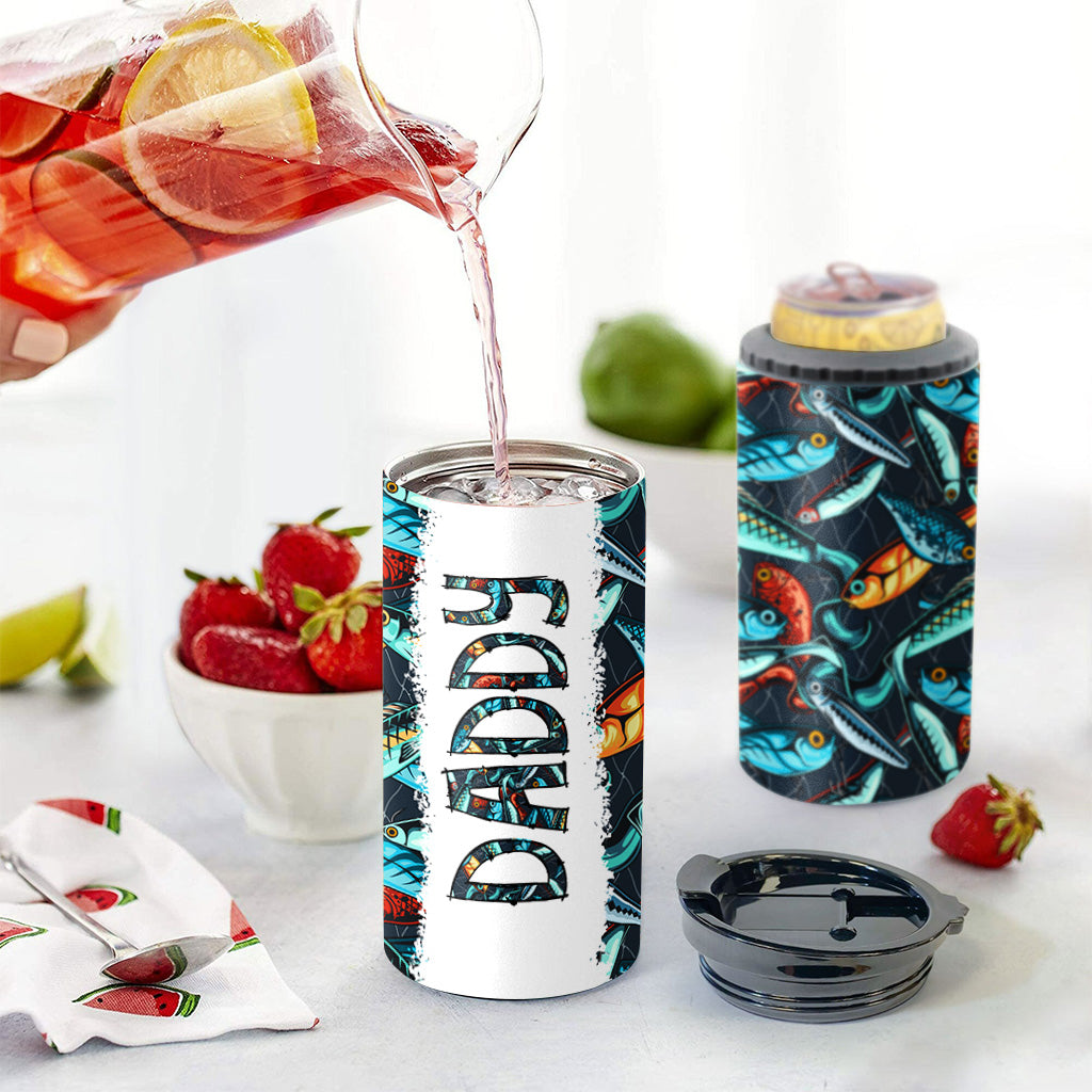 Reel Cool Dad – Angelgeschenk für Papa, Opa, ihn, Ehemann – Personalisierter Dosenkühler