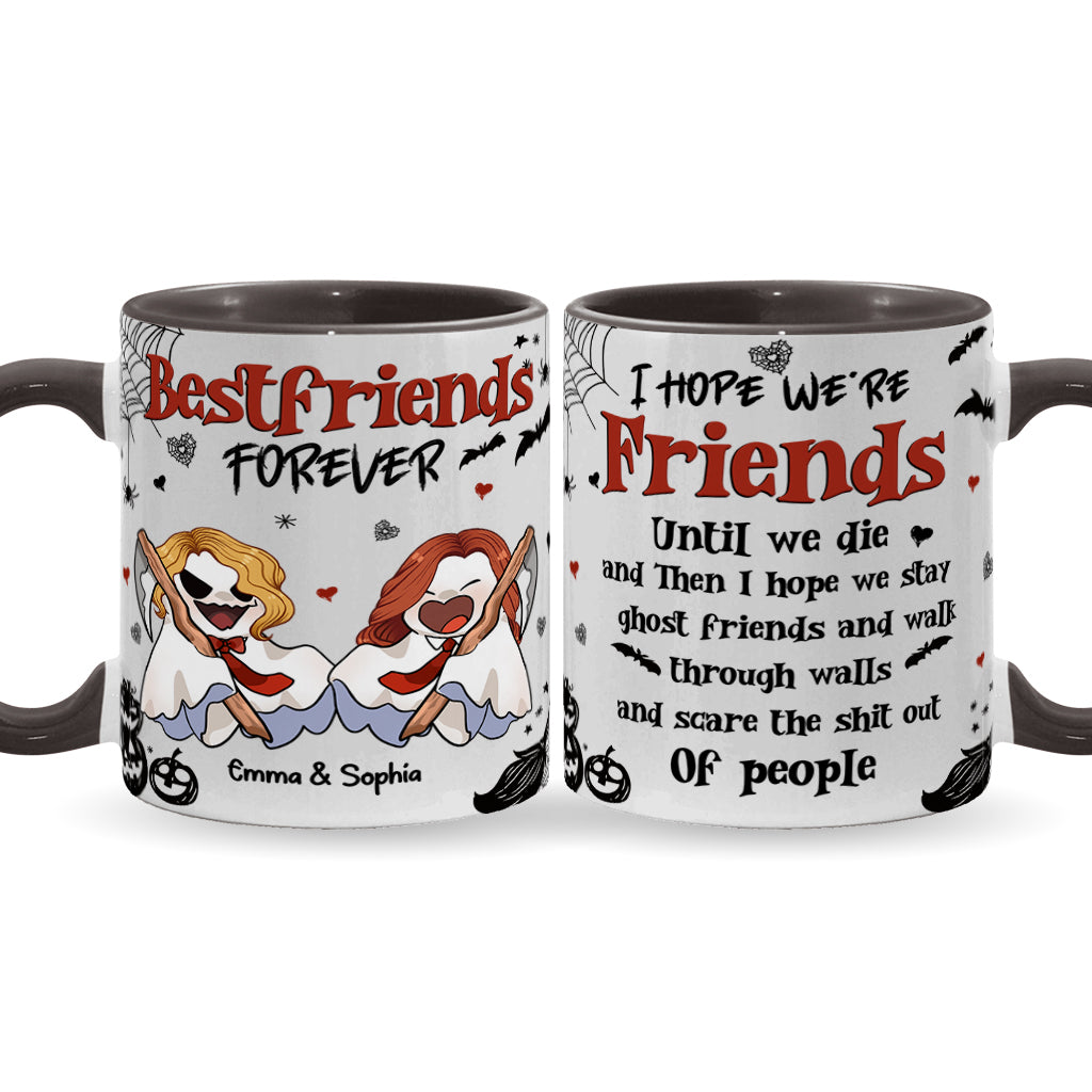 Für immer beste Freundin - Personalisierte Tasse mit dem Aufdruck „Beste Freundin“.