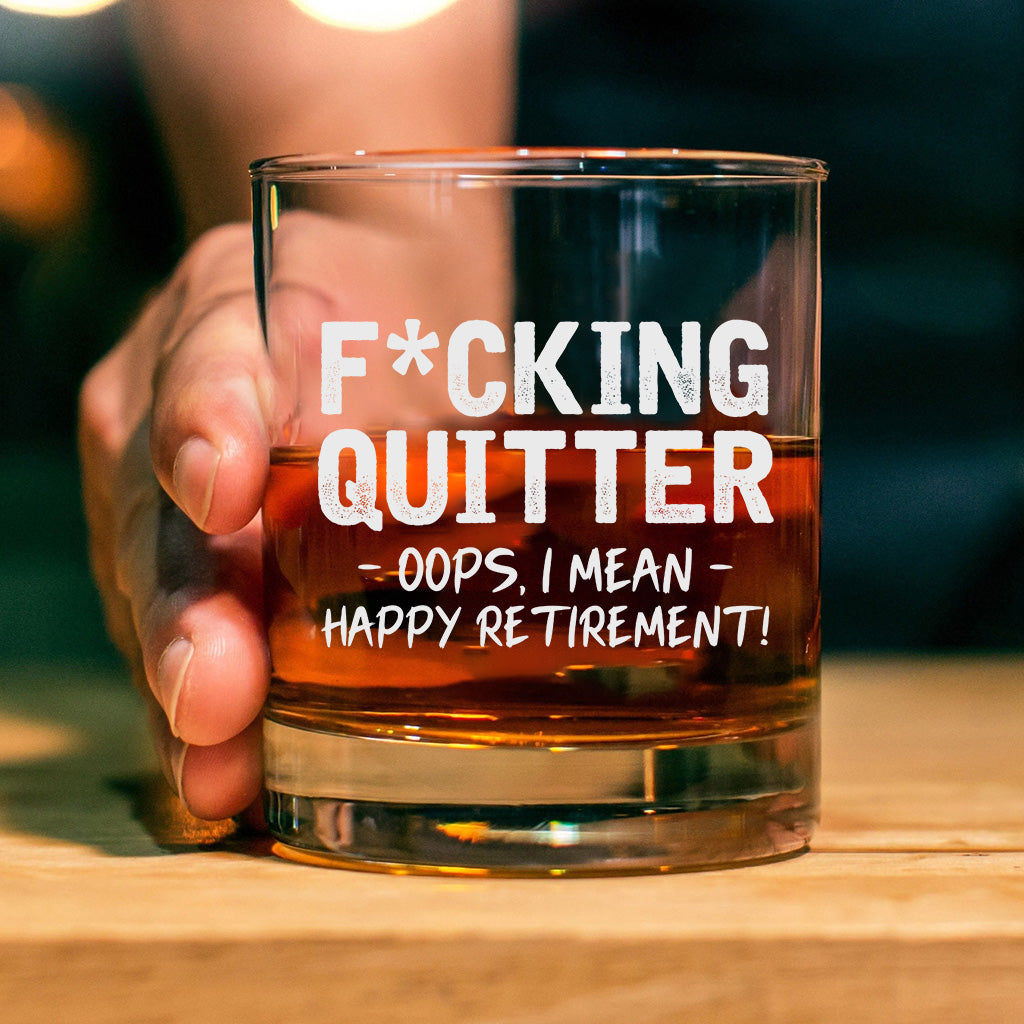 Alles Gute zum Ruhestand – Ausgemustertes Rockglas