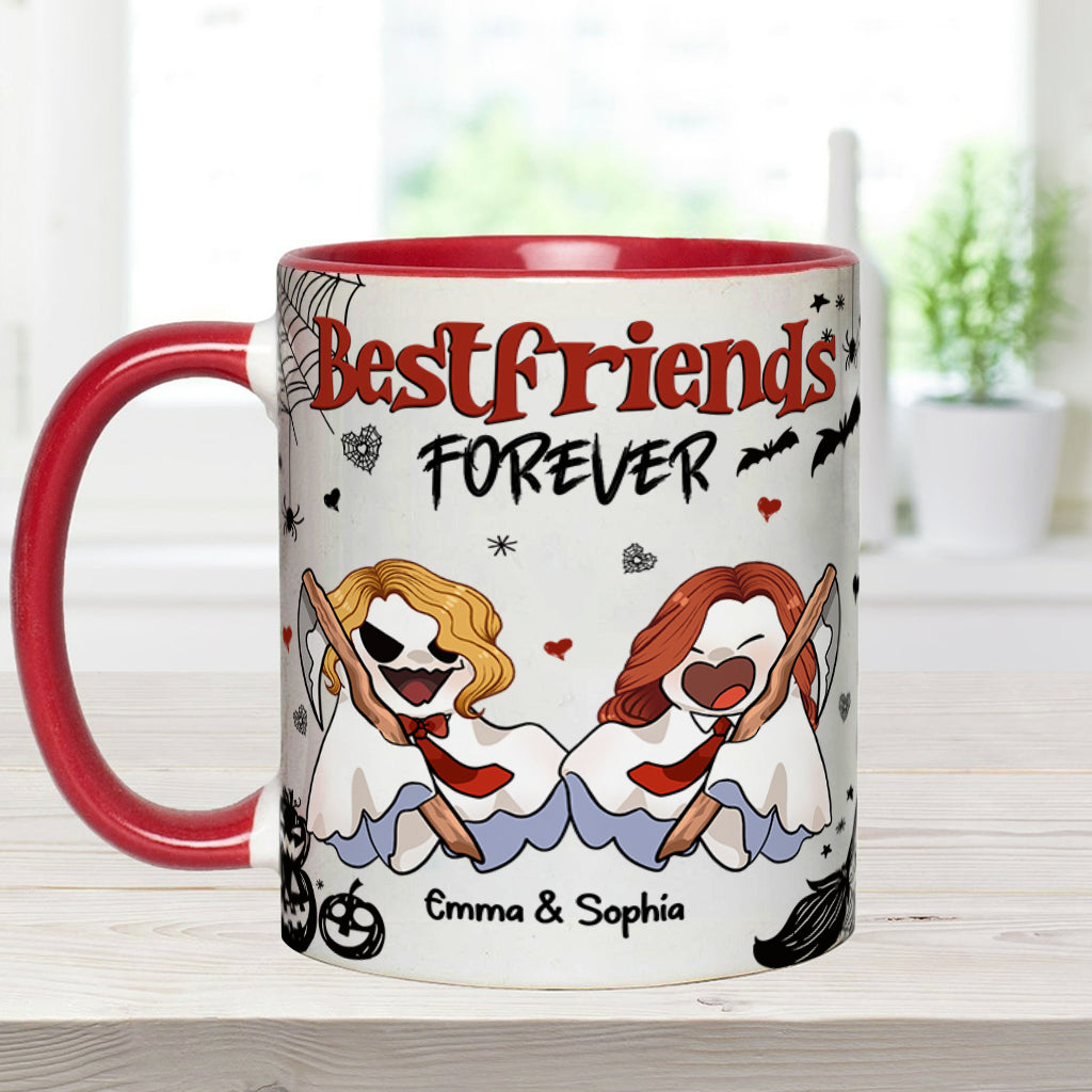 Für immer beste Freundin - Personalisierte Tasse mit dem Aufdruck „Beste Freundin“.
