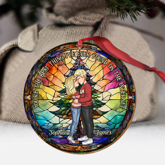 Du bist das Beste, was ich je im Internet gefunden habe – Geschenk für Ehemann, Ehefrau, Freund, Freundin – personalisierter Weihnachtsschmuck