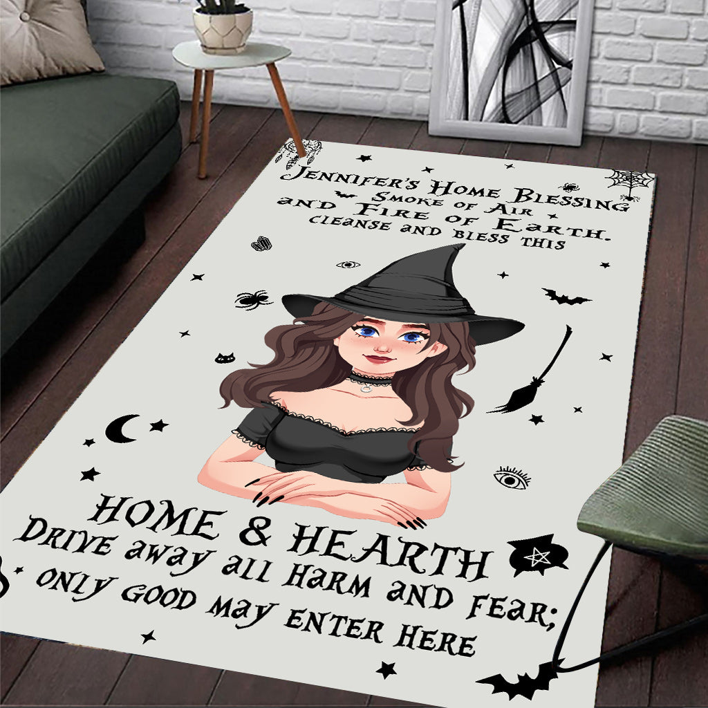 Home Blessing - Personalized Witch Rug