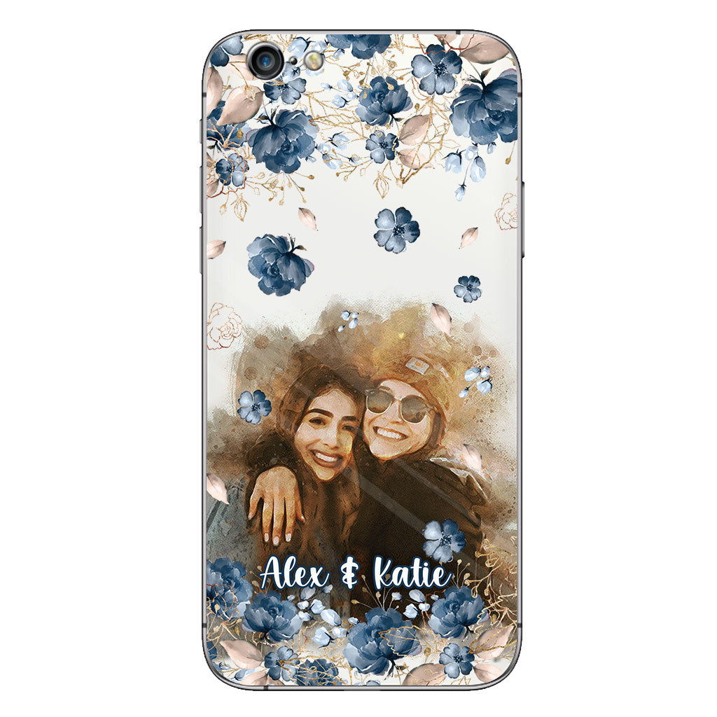 Bestie Matching Phone Case - Personalized Bestie Clear Phone Case