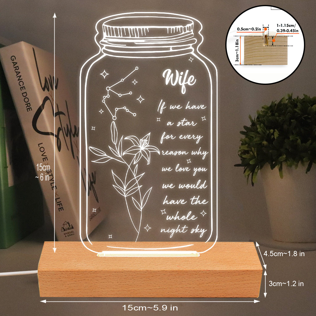 Sternzeichen-Geburtsblume – Geschenk für Mama, Oma, Tochter, Ehefrau, Freundin, Papa, Opa, Freund, Ehemann – Personalisierte, geformte Plakettenleuchte