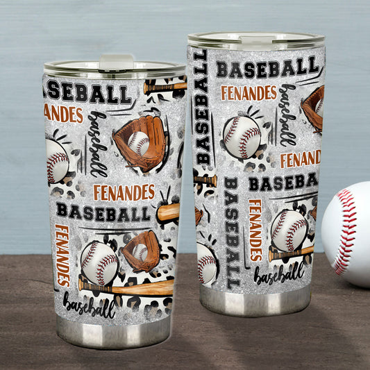 In My Baseball Era - Personalized Baseball Tumbler