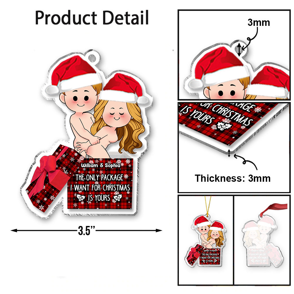 Das einzige Geschenk, das ich mir zu Weihnachten wünsche, ist deins – personalisierter Weihnachtsschmuck für Paare