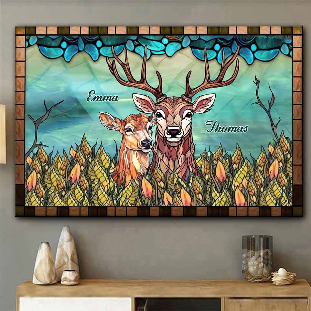 Du und ich, wir schaffen das – Personalisierte Jagd-Leinwand und Poster