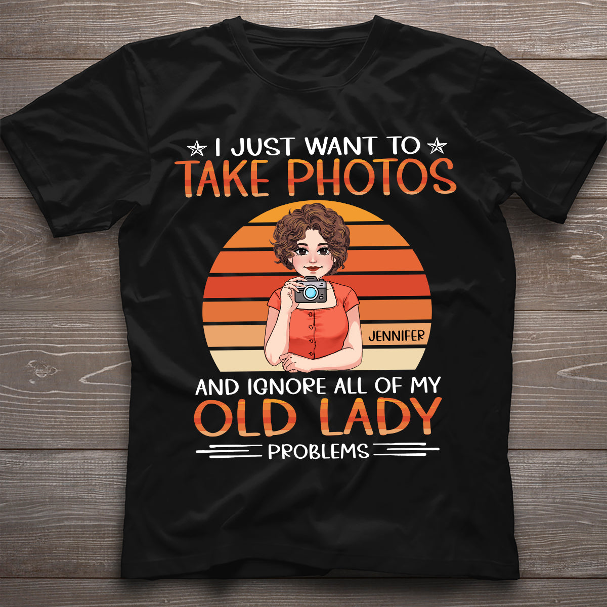 Ich will einfach nur Fotos machen – personalisiertes Fotografie-T-Shirt und Hoodie
