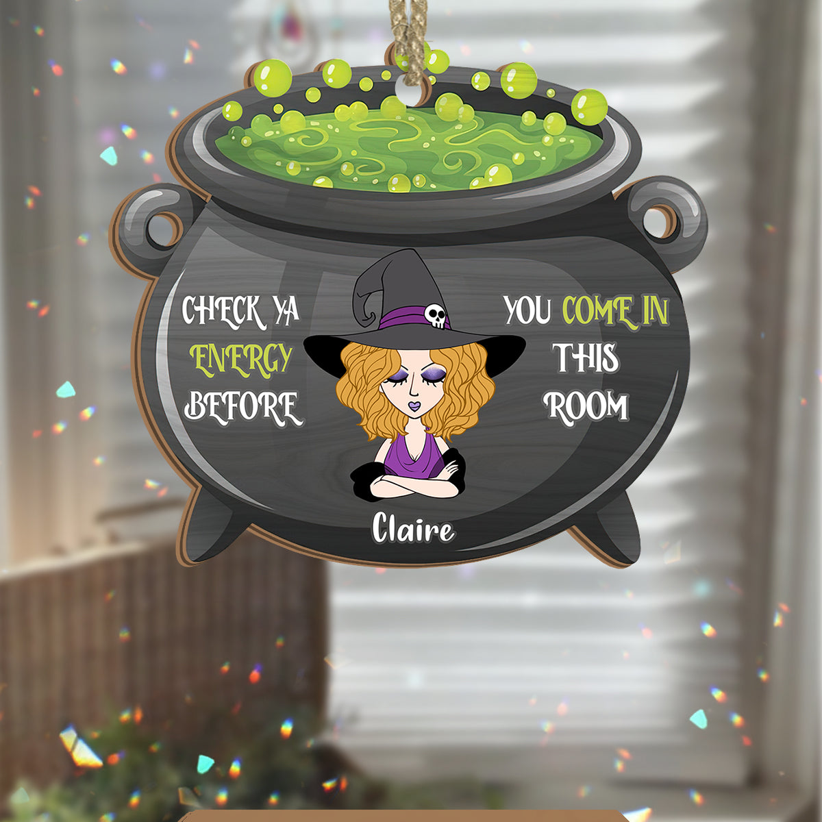 Check Ya Energy – Personalisierter Hexen-Sonnenfänger