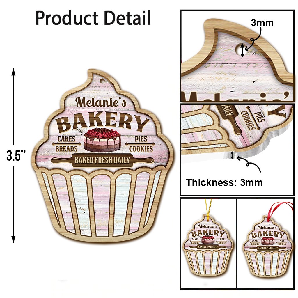 Einfach ein Mädchen, das Backen liebt – personalisierter Backschmuck