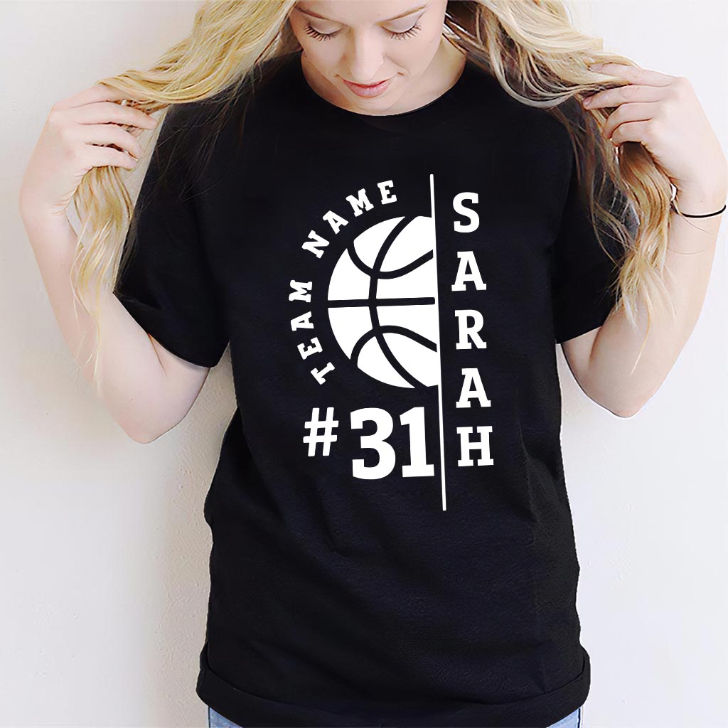 Liebe Basketball – Personalisiertes Basketball-T-Shirt und Hoodie