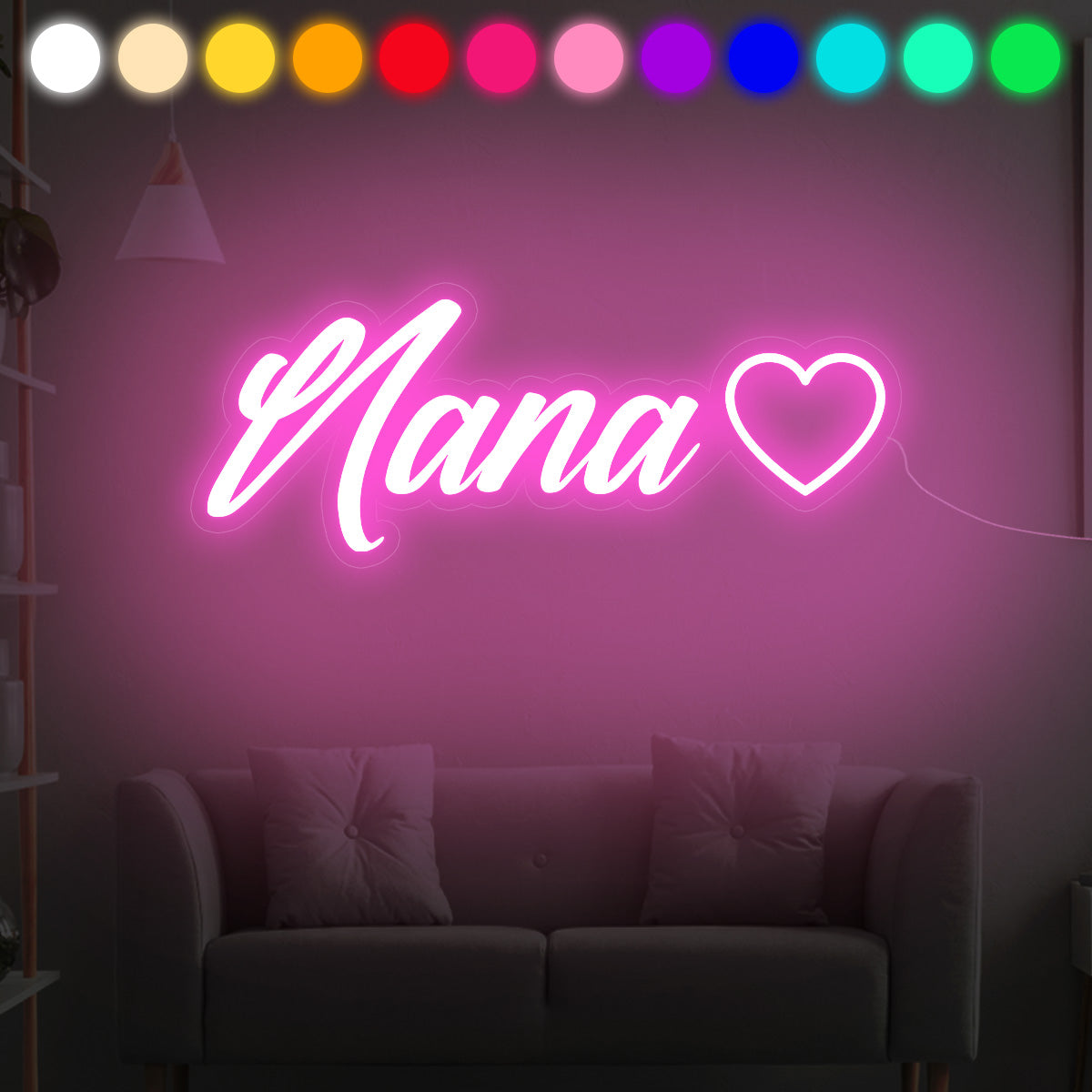 Individueller Text – Personalisierte Oma-Neonreklame