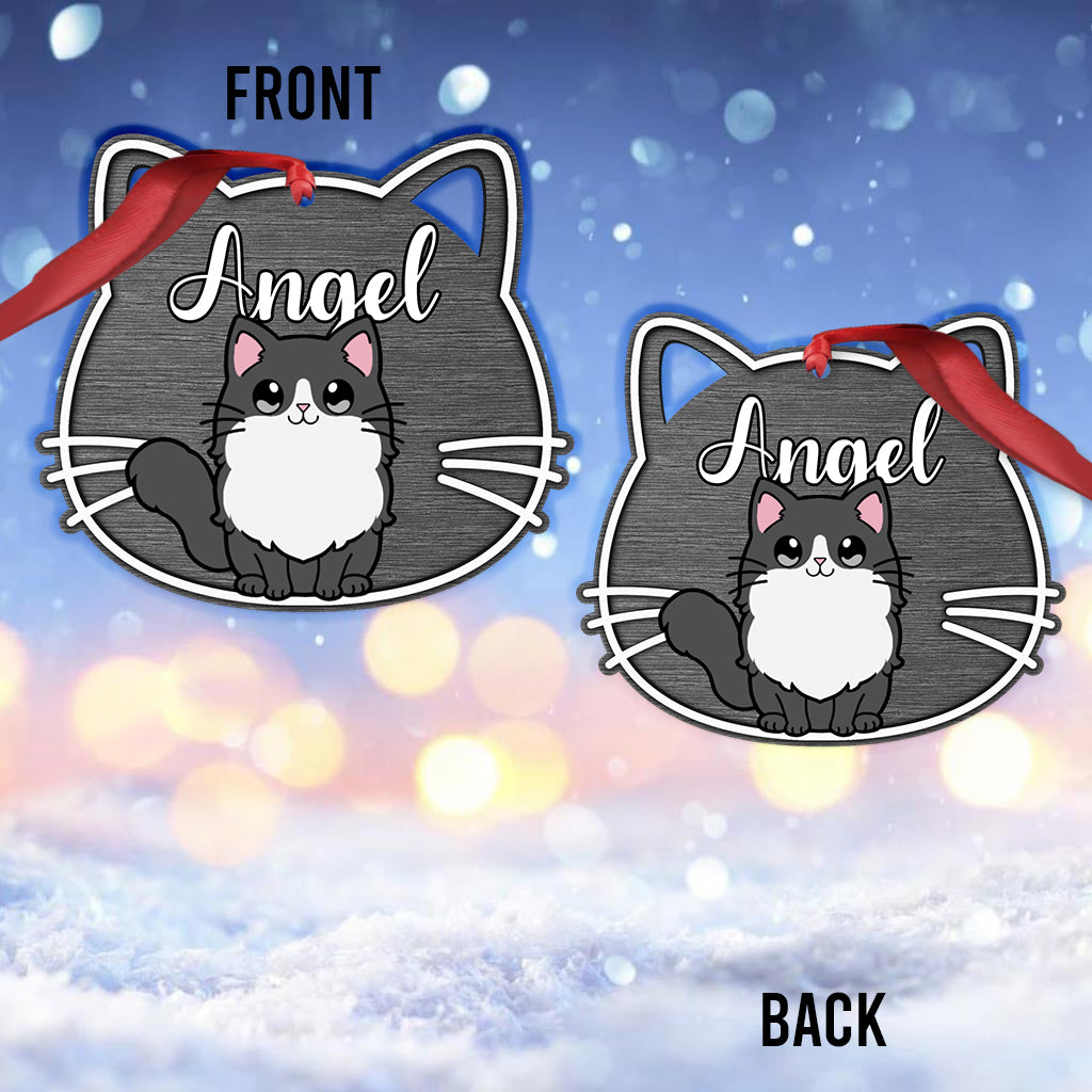 Miau-Weihnachten – Personalisierter Katzenanhänger